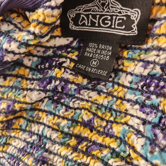 Angie Floral strapless wide-leg romper size medium - Picture 2 of 4